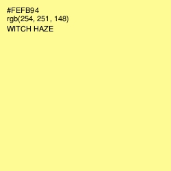 #FEFB94 - Witch Haze Color Image